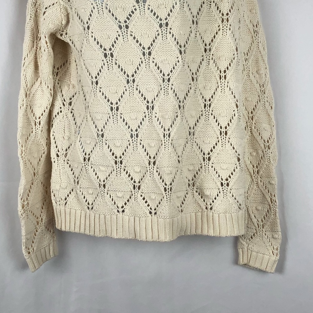 Tommy Hilfiger open weave Cotton sweater M - Picture 9 of 10